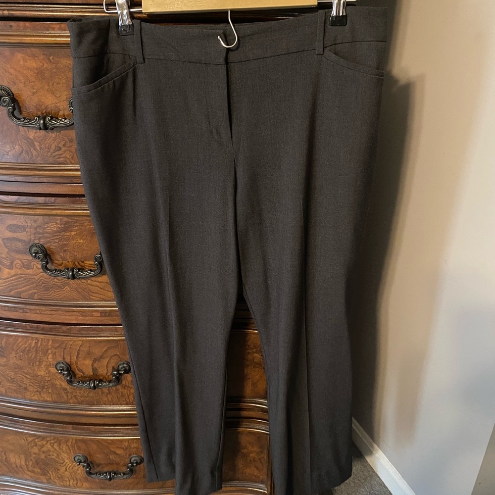 Liz Claiborne charcoal grey Audra Dress Pants